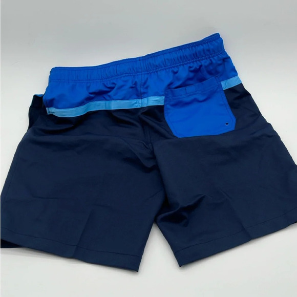 Men's Speedo Size Large 2-Way Stretch UPF 50+ Swim Trunks  Lined Shorts Blue - Picture 6 of 7